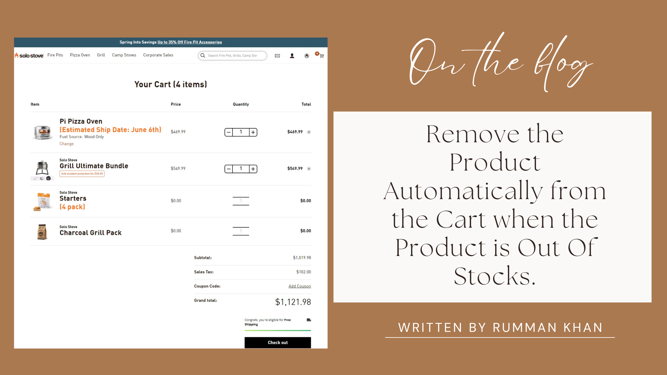 Automatically Remove Out-of-Stock Items from WooCommerce Cart